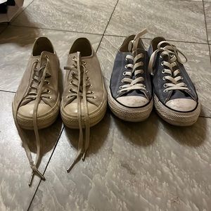 2 pairs of like new converse!